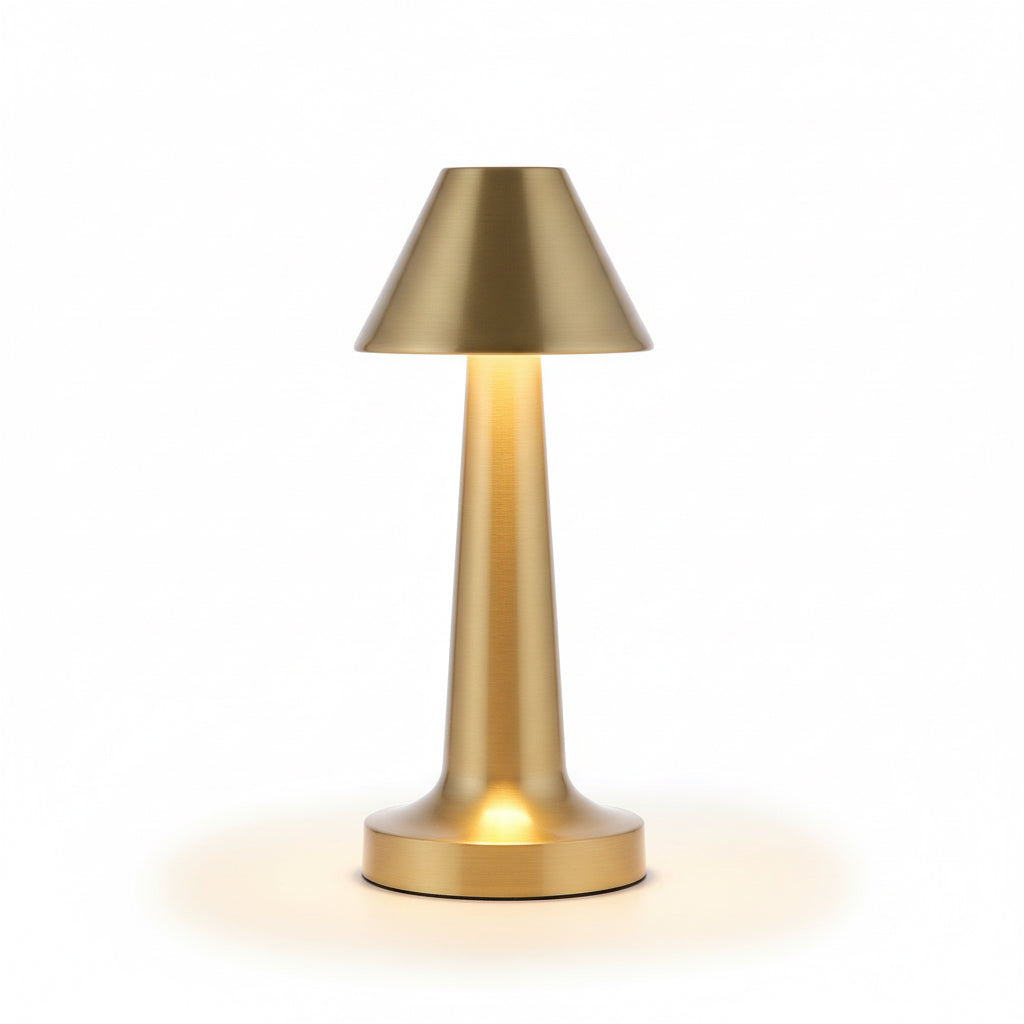 Golden lamp tap and touch